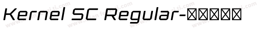 Kernel SC Regular字体转换